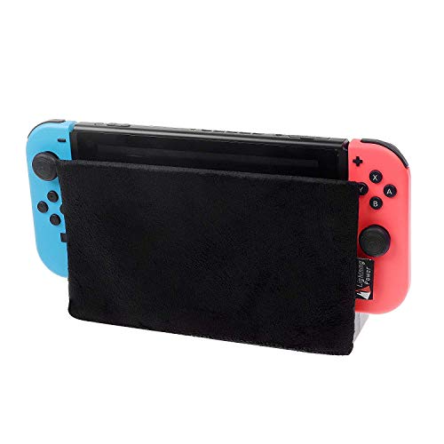 Txesign Reversible Soft Lining Nintendo Switch Dust Cover Compatible With Nintendo Switch Charging Dock (Black) #TOP4