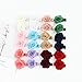 inSowni 24pcs Alligator Hair Clips Barrettes Accessories Rose Flower for Baby Girl Toddlers (12 Pairs S6)