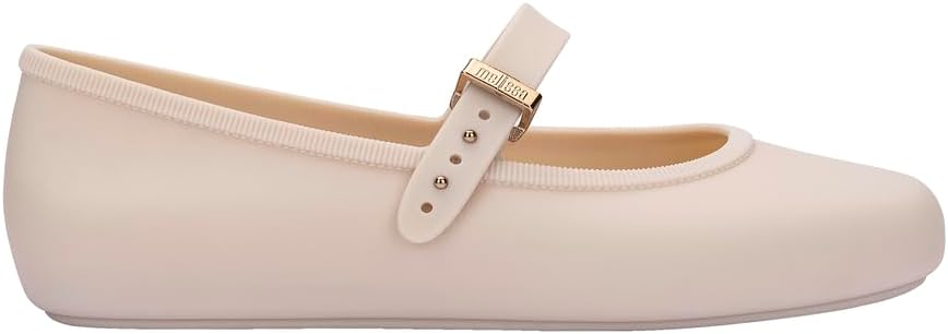 Melissa Soft Ballerina - Seasonless Flats for Women - Classic Ballet Flat Style with Adjustable Strap - Light-as-Air PVC Construction - Soft Foam Insole - Bubblegum Scent