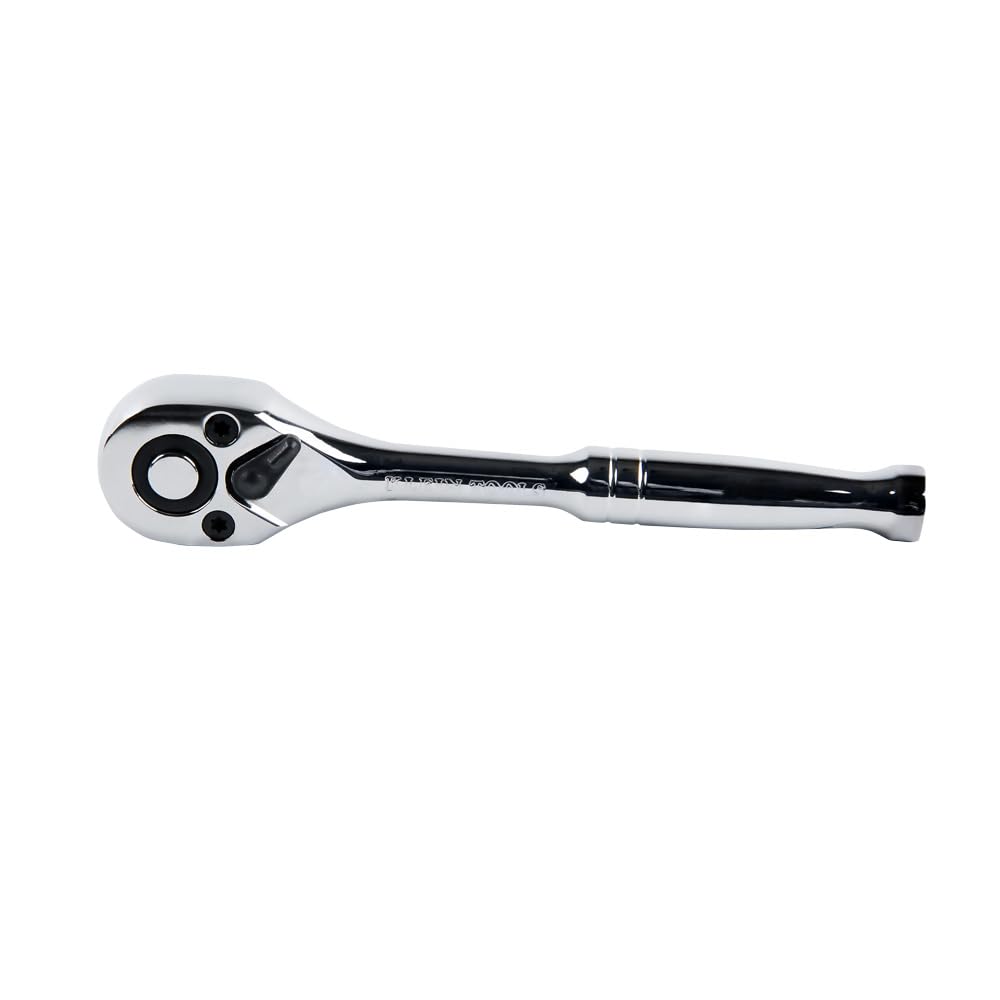 Klein Tools 65620 4 3/4-Inch Ratchet with 1/4-Inch Socket Size, Multi - Image 3