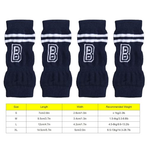 Image of Dog Elbow Protector Sleeves, Soft Warm Joint Support Guard for Injury Recovery Arthritis Cotton Polyurethane Bear Pattern 4 Pack