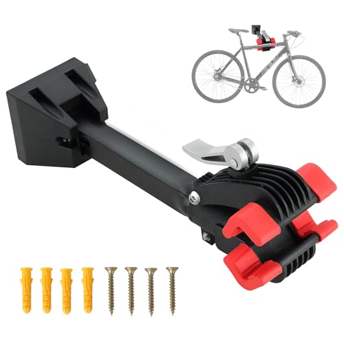DASBET Supporto per Riparazione Bici da Parete - Pieghevole per Garage o Casa - Montaggio a Parete per Manutenzione Biciclette