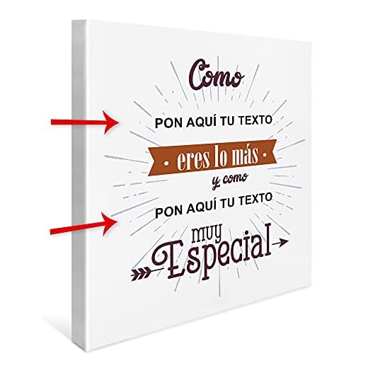 LolaPix Lienzo con frases. Cuadro con frases. Regalo personalizado. Regalo original. Varios diseños. Especial Azul