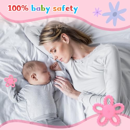 Image of Vibrating Sensory Chew Toy - Baby Teething Toys, 3X Vibration Silicone Teether Toys for Autistic Children & ADHD Toddler Kids Calming Travel Essentials for Airplane Car Gifts for Babies 3-6-24 Months
