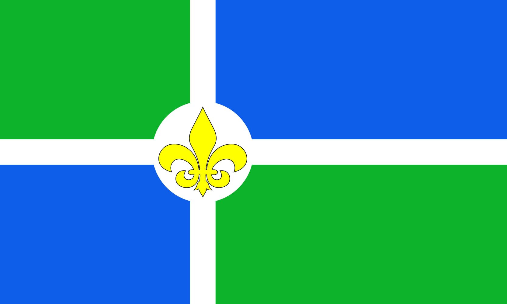 Grand drapeau Lake St. Louis Missouri pour décoration murale intérieure et extérieure