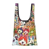 [Emzlikne] 妖怪ウォッチ エコバッグ コンビニバッグ 折りたたみ 買い物バッグ 大容量 耐久性 繰り返し使える ショッピングバッグ トートバッグ 買い物バッグ 防水素材 軽量 買い物袋