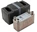 Produktbild Edelstahl Plattenwärmetauscher + Isolation B3-12-40 mit 2x1/2 & 2x3/4 Zoll Anschl. 80kW Heizung Solar (PWT+Iso)
