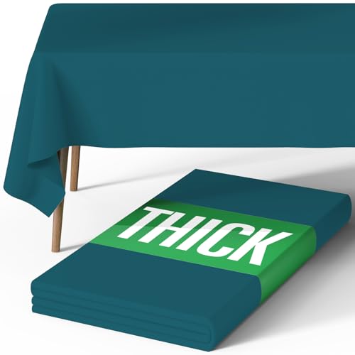 Pureegg Polyester Tablecloth 60" x 84" Reusable & Washable Caribbean