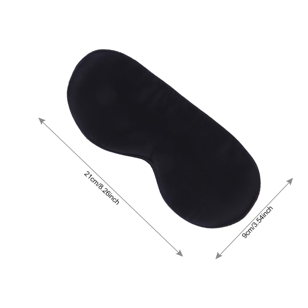 minkissy 3stücke Schlafmaske Aus Seide Mit Verstellbarem Kopfband Lichtundurchlässige Augenmaske Für Erholsamen Schlaf Für Reisen Und Zuhause Schwarz