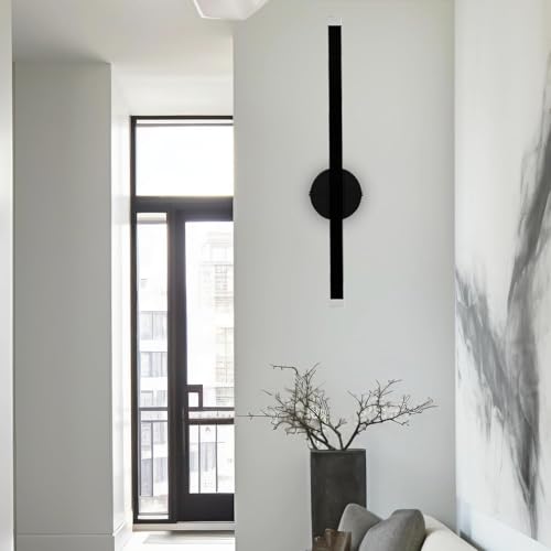 Image of Acrylic 15w Modern LED Long Wall Sconce Black Wall Light for Bedroom, Living Room, Corridor, Lighting Fixtures Wall Mount - (2 Pack)