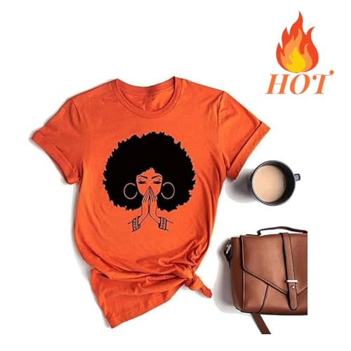 Image of Black History Shirts Black Graphic tees for Men and Women, Magic Fashion Afro American Natural Hair Vintage Melanin T-Shirts