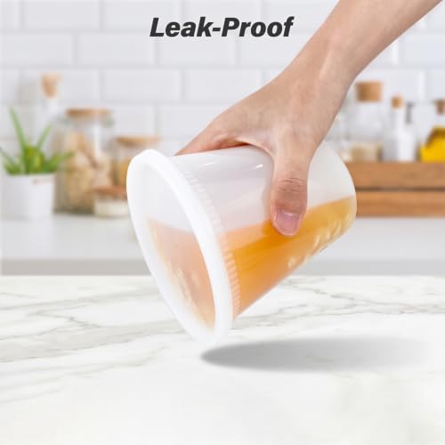 Dealusy 60 Set Deli Containers with Lids, 32/16/8 oz X 20 Set Each - Image 4