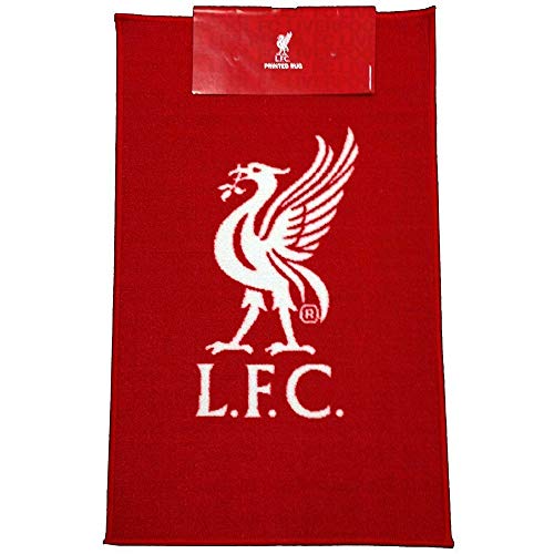 Liverpool FC Official Football Crest Rug (One Size) (Red/White)