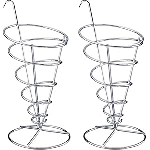 Westmark 691422E3 Frites voor puntige zakjes, conisch, roestvrij staal, tapas + friends, zilver, 2 stuks