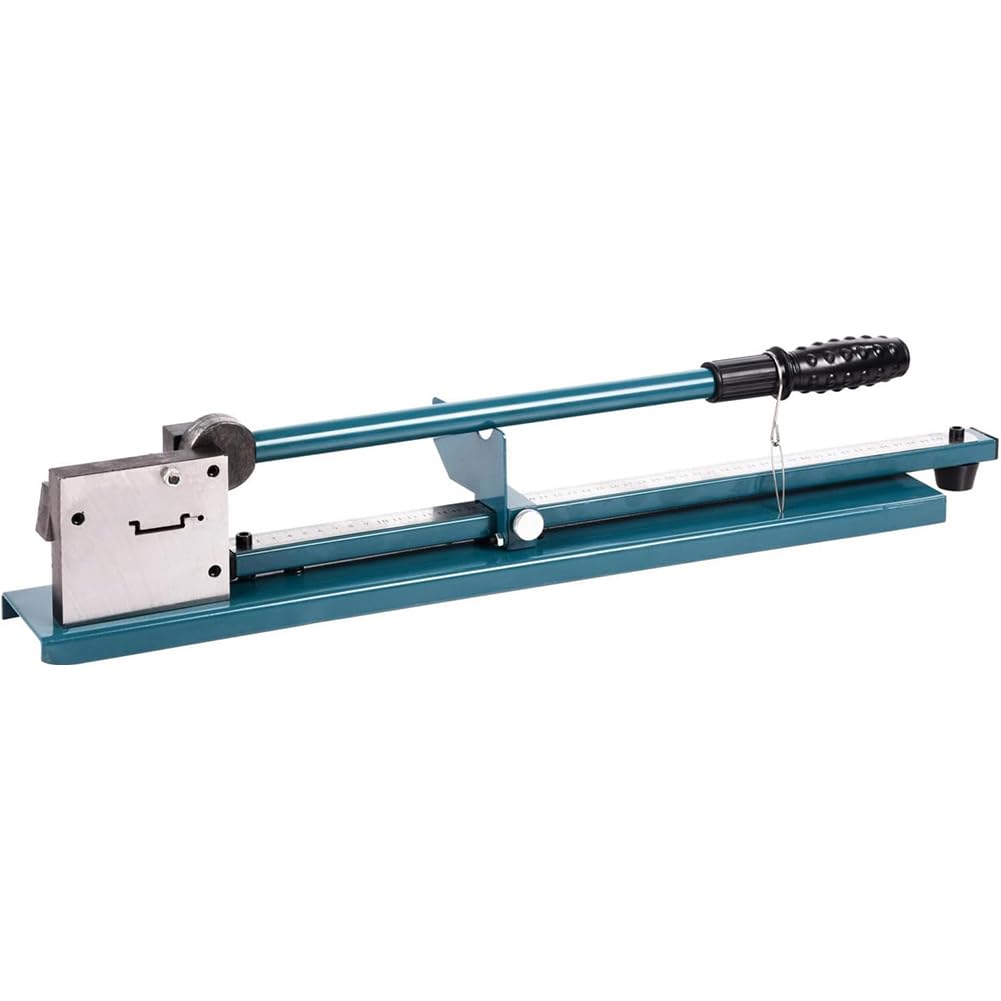 Taglierina Per Guida DIN Manuale Guida Utensile Di Taglio Scanalatura Singola Guida in Alluminio Macchina Da Taglio Con Righello Per Il Taglio Di Binario in Alluminio (Blu)