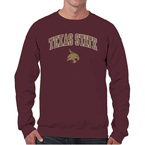 Image of NCAA College Sweatshirt Fleece Crewneck Pullover for Men and Women | Officially licensed NCAA college gameday crewneck pullover - 9 oz fleece lined sweatshirt with arch and logo design