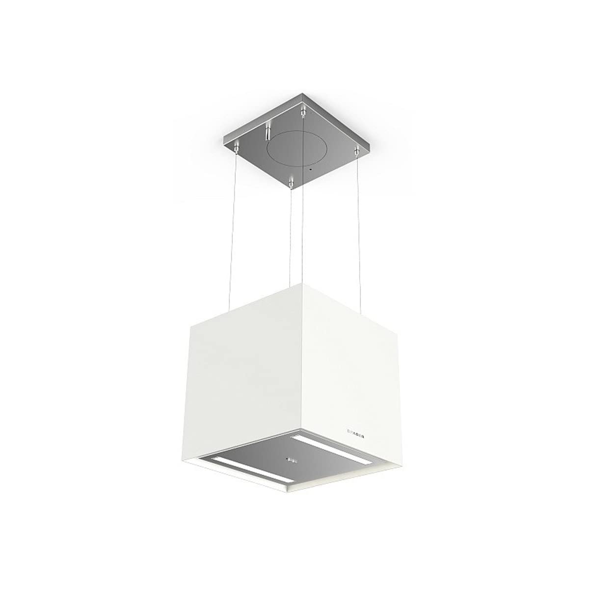 FABER Campana extractora de isla SOFT CUBE BIANCO KOS - 345.0607.586, color blanco