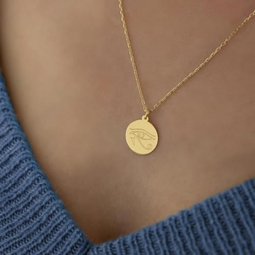 Collar de Plata Ojo de Horus para Conectar con tu Protección Espiritual 4