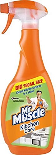 Mr Muscle Kitchen Care Spray, 750 ml, Orange