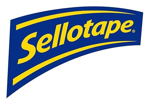 Image of Sellotape Original Golden Tape premium, strong, tear by hand tape ideal for office, school projects, art work, bonding of paper or card, wrapping presents, sealing lightweight boxes, 18 mm x 25 m*4