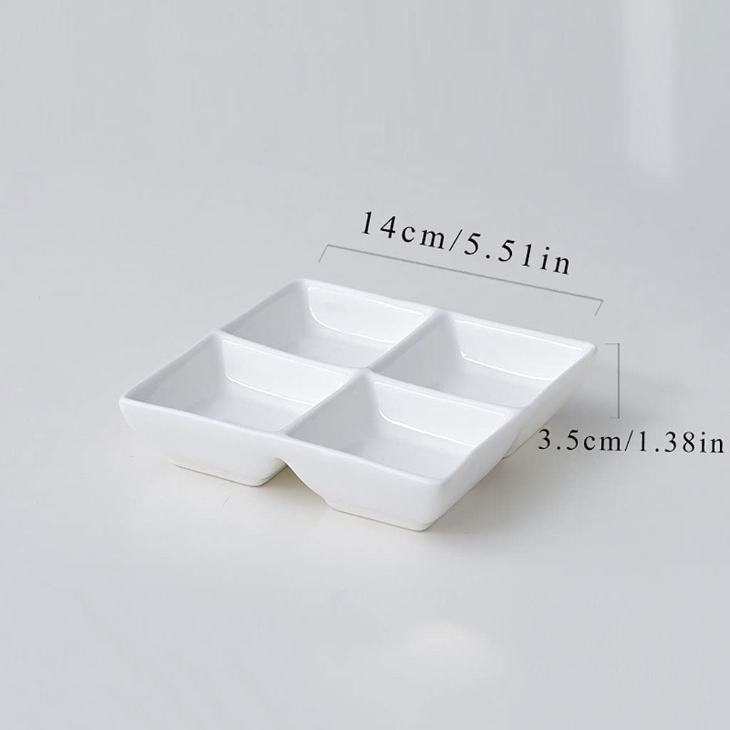 Swuut Lot De Petits Bols à Sauce Soja Carrés En Céramique De 178,6 G – Bon Pour Sauce Tomate, Soja Sushi, Barbecue, Planche à Charcuterie (bleu Marine