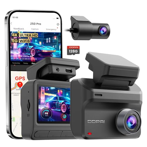 Dashcam voiture 4K WiFi 6 DDPAI Z50 Pro avec mode stationnement 48H