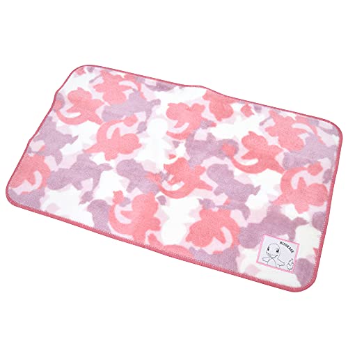 モリシタ ポケットモンスター ヒトカゲ 玄関マット ピンク 79x49cm