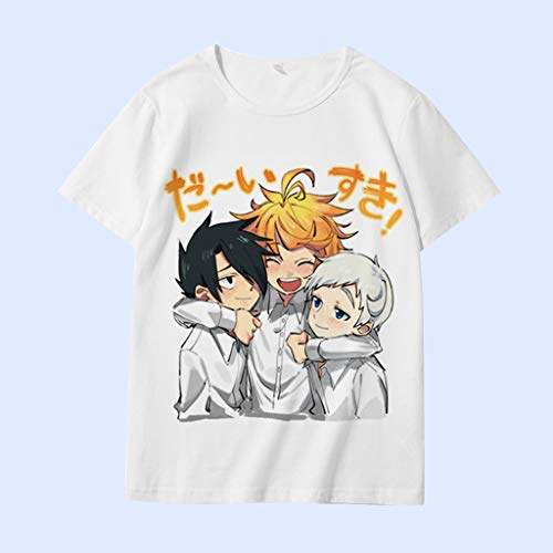 Camiseta The Promised Neverland Emma Norman Ray divertida Anime Promised Neverland Cosplay camisetas