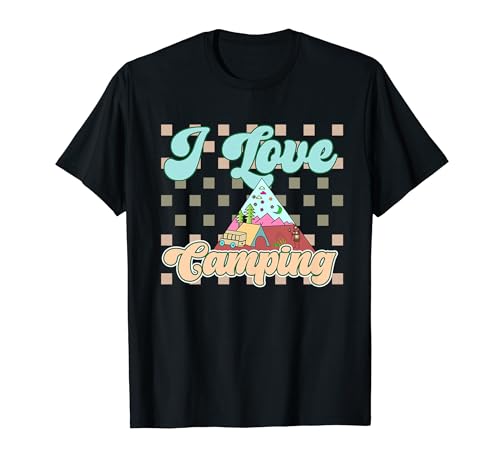 I Love Camping Road trip Outdoor Adventure Randonnée Camper T-Shirt