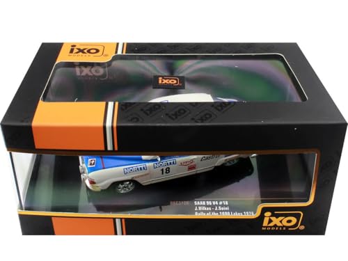 Cadeau idéal pour passionné auto Saab 96 V4 rallye IXO 1:43