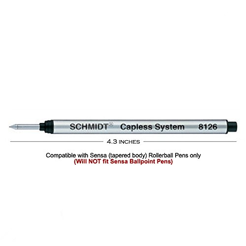 Sensa Black Medium Rollerball Pen Refill - N67000