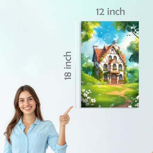 Image of SiddArtify Charming Cottagecore House Art Print Set - 300GSM Board - 12x18 Inch - Pack of 6 Wall Room Decoration art Poster Prints
