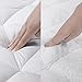 SOPAT Queen Mattress Pad Topper - 400 Thread Count Cooling Pillow Top Plush Mattress Cover Reversible Quilted Fitted Mattress Protector with 8-21" Deep Pocket for All Season