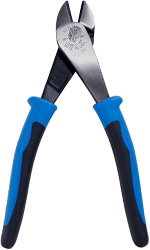 Miniatura 9 de Klein Tools J2000-48 Pliers, Made in USA, Diagonal Cutting Pliers with Angled Head, Heavy-Duty to Cut ACSR, Screws, Nails, and most Hardened Wire