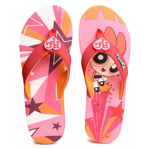 Image of YOHO Slippers for Women | Comfortable and Lightweight Flipflops | WB Cartoon & Comic Characters: Tom & Jerry and PowerPuff Girls Footwear for Woman & Girls