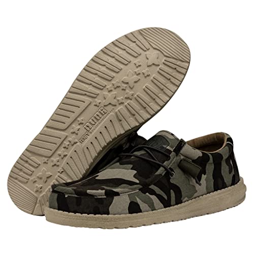Image of HEYDUDE Men's Wally Camo | Men's Loafers | Men's Slip On Shoes | Comfortable & Light-Weight