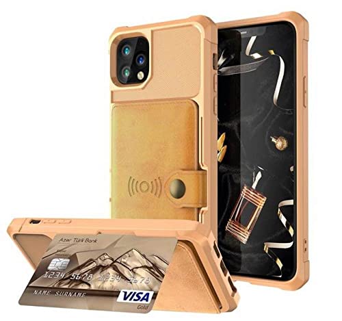 Coque iPhone 13 jaune à rabat cuir pour simplifier vos journées et voyager léger