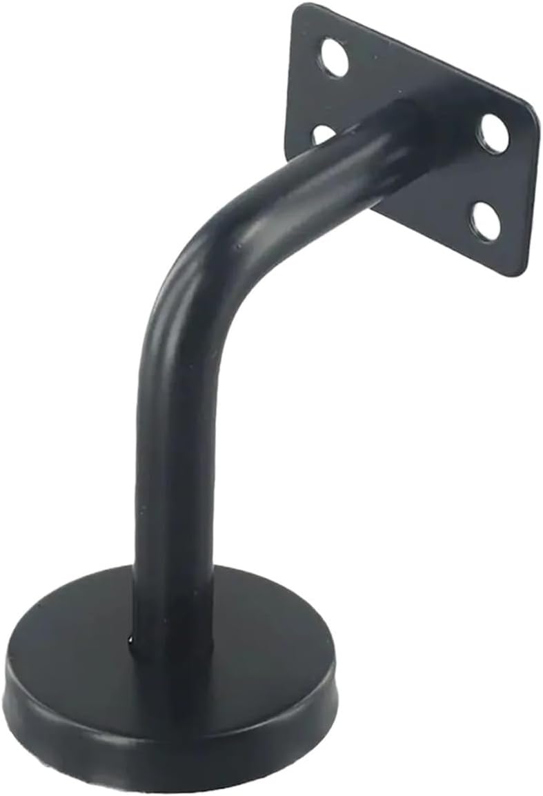 Handrail Stair Bracket 4Pcs Wall Support Handrail Bracket Stainless Steel 60x60mm/60x80mm Hand Rail Holder Stair Railing Guardrail(Flat 60x60mm)
