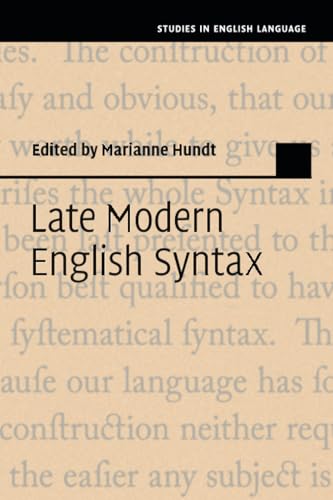 Image of Late Modern English Syntax (Studies in English Language)