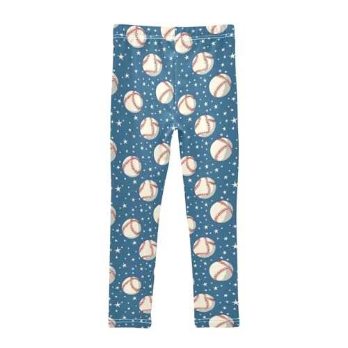 Baseball Star A Space Girls Leggings Athletic Pants Tights Stretch Bottom2