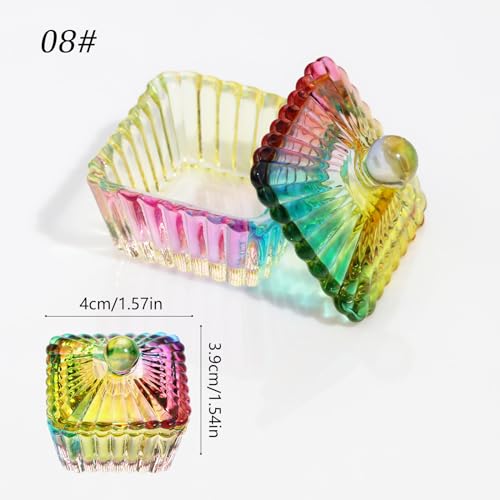 Nails Art Glass Acrylic Dappen Dish Nail Crystal Bowl miniatura 6