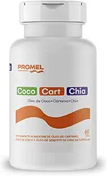 Óleo de Coco + Óleo de Cartamo + Óleo de Chia (Ômega 3, 6 e 9) 60 Caps de 1000mg Promel