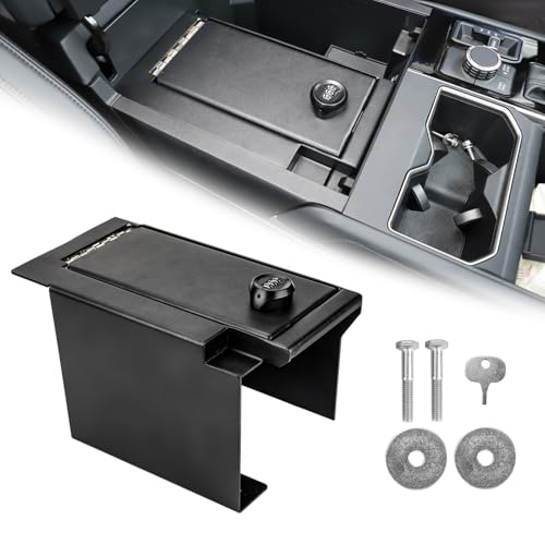 3mirrors Center Console Safe Gun Safe Box with Springs Hinge Compatible with Toyota Tundra 2022-2026 & Sequoia 2023-2026 by 3mirrors - Used condition - US$158.19