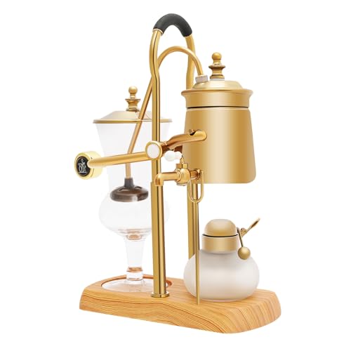 Legwfdthy Sifón de equilibrio para elaboración creativa, cafetera vintage con gravedad de glassiphon, cafetera sifón de vacío, diseño de vacío belga, juego de filtrado, base estable, práctica asa Legwfdthy Sifón de equilibrio para elaboración creativa, cafetera vintage con gravedad de glassiphon, cafetera sifón de vacío, diseño de vacío belga, juego de filtrado, base estable, práctica asa