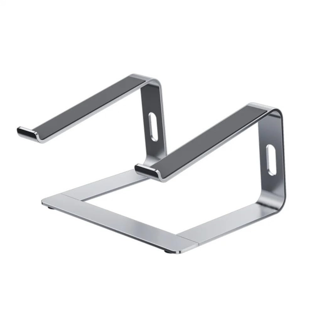 Supporto per Laptop Supporto for Laptop in Lega di Alluminio for scrivania, Supporto ergonomico for Laptop da 10"-16" Rialzo per Laptop(Silver)