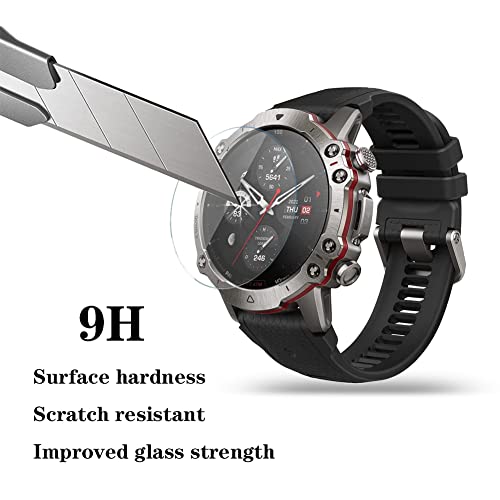 Image of SHUAXI Watch Screen Protector (3+1 Pack) compatible for Amazfit Balance Tempered Glass Film Anti-Scratch High Definition Full Coverage and Silicone Protective Case