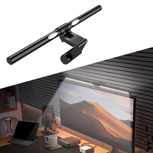 SKRFIRE Monitor Light Bar for Eye Care Computer Screen Light Bar with Asymmetric Lighting for 17-35 inch Monitors