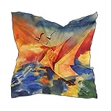 Material: Polyesterseide, leicht und weich, angenehmer Stoff, seidig