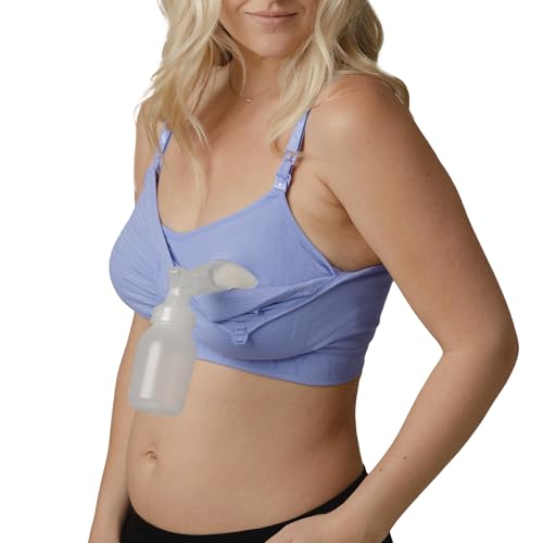 Image of Blue Wisteria Sublime Hands-Free Pumping & Nursing Bra