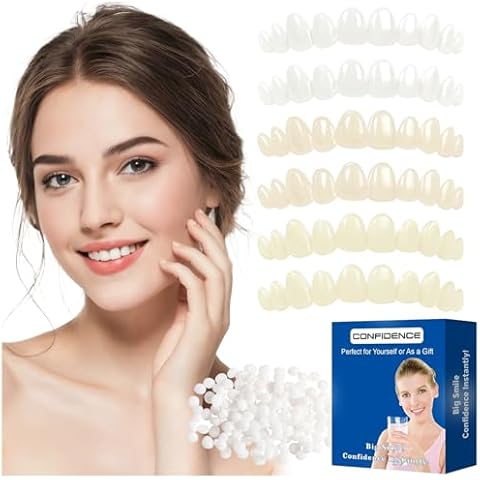 Tooth Repair Kit，Temporary Natural Shade for Filling The Gap, Moldable Thermal Beads Replacement Kit Replace The Missing or Broken Tooth-6PCS-D39 Cover